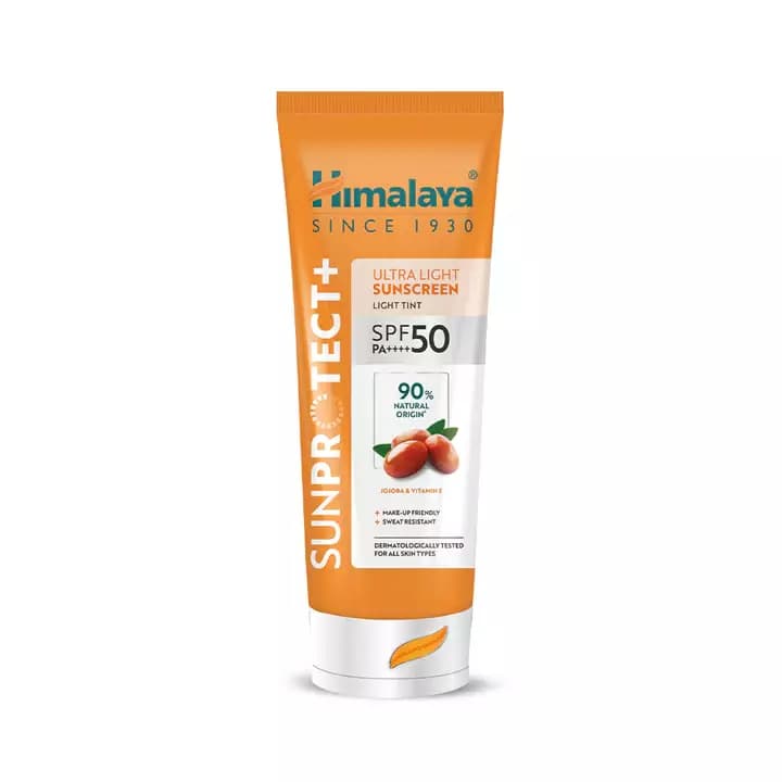 Himalaya Sun Protect+ Ultra-Light Sunscreen Light Tint,50g-Main image