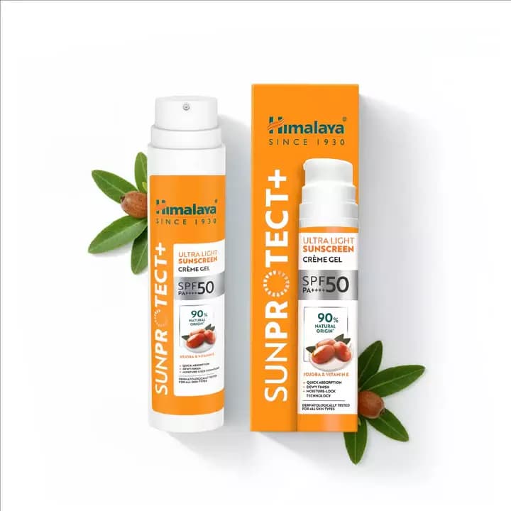 Himalaya SunProtect+ Ultra-Light Sunscreen Creme Gel,50g-Main image