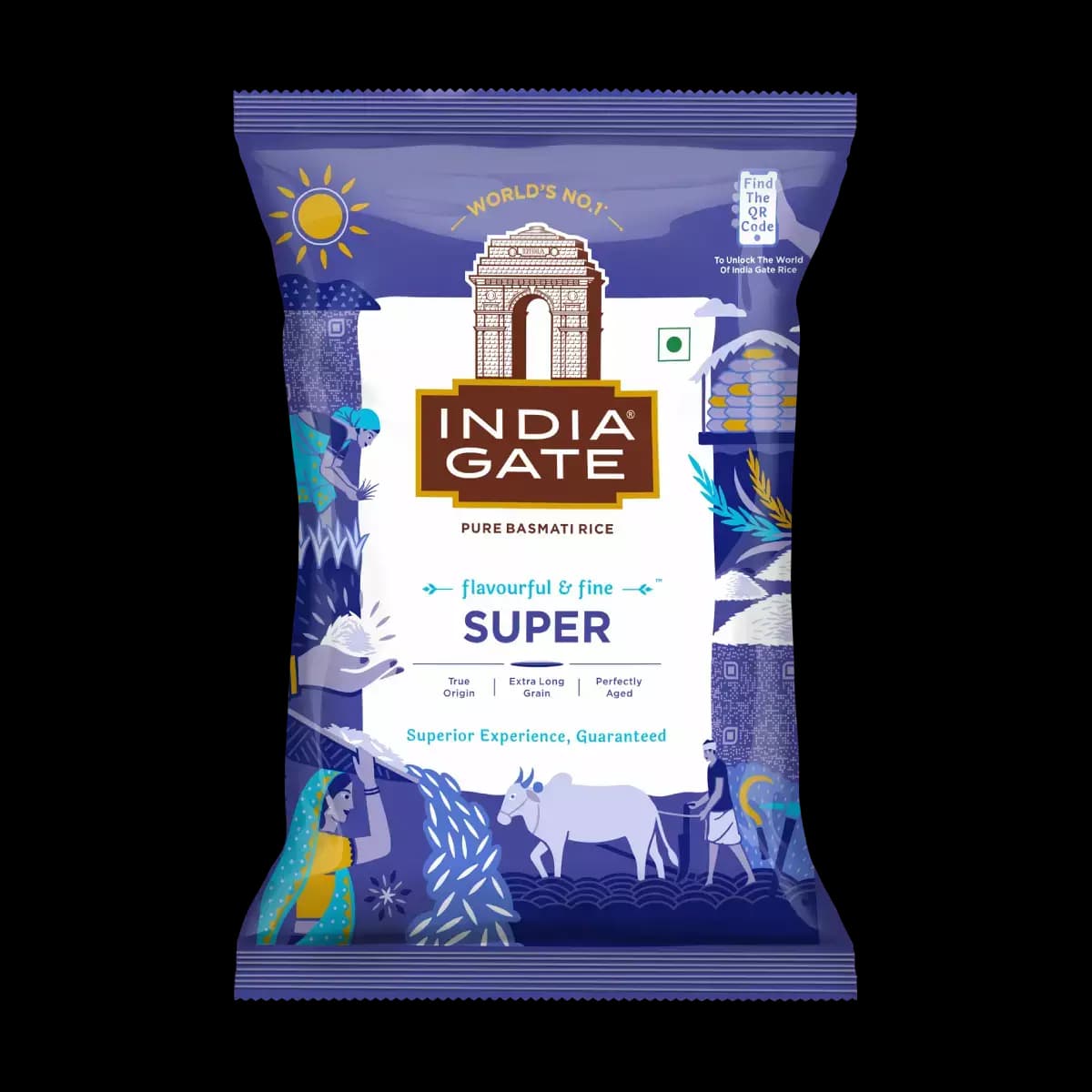 India Gate Basmati Rice Super, 1Kg-Main image
