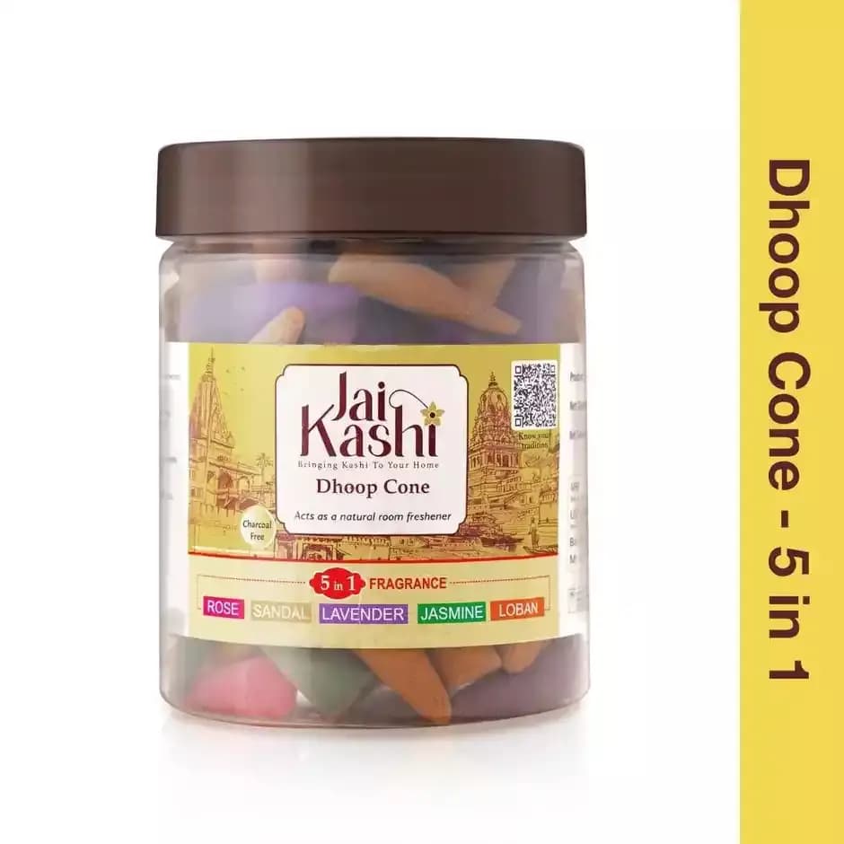 Jai Kashi Bambooless Dhoop Cone,140g-Main image