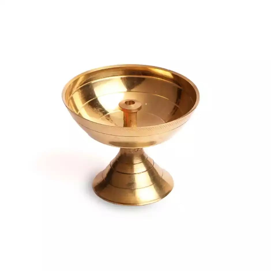 Jai Kashi Pyali Brass Diya,80g-Main image