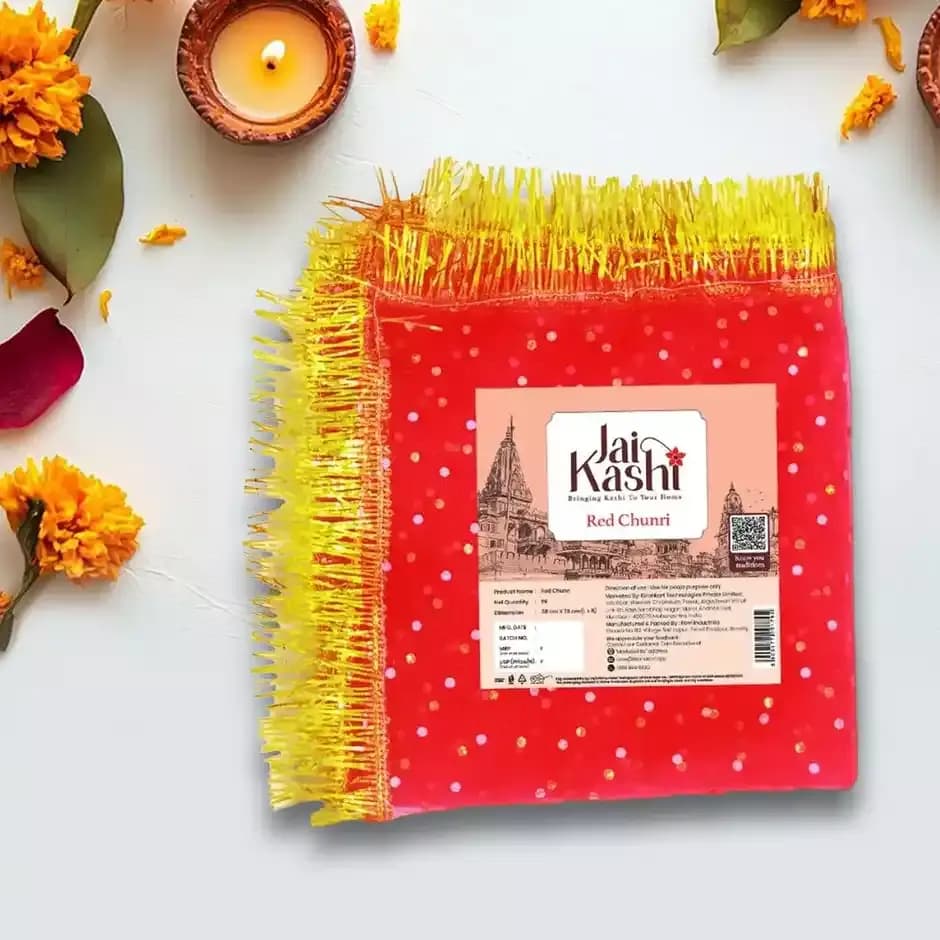 Jai Kashi Red Chunri,10g-Main image