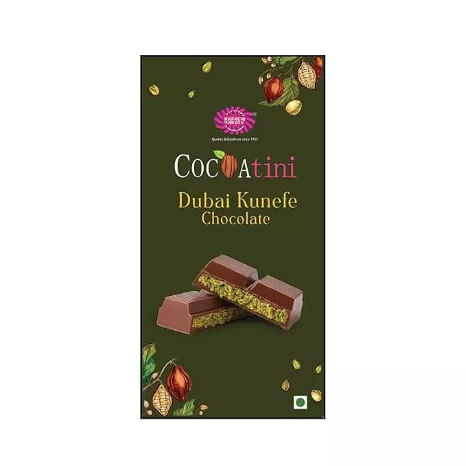 Karachi Bakery Dubai Kunafa Chocolate Bar,90g-Main image