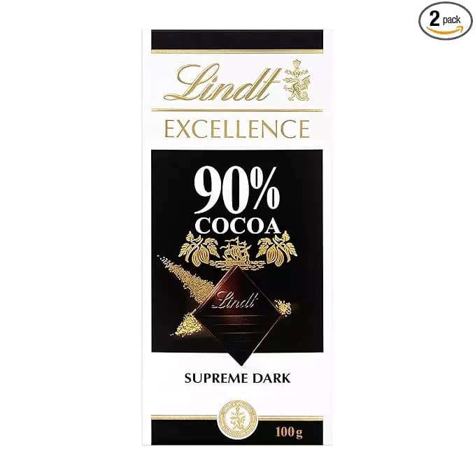 Lindt Excellence 90 Cocoa Supreme Dark Chocolate Bar,100g-Main image