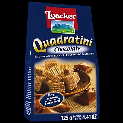 Loacker Quadratini Chocolate Wafers,125g-Main image