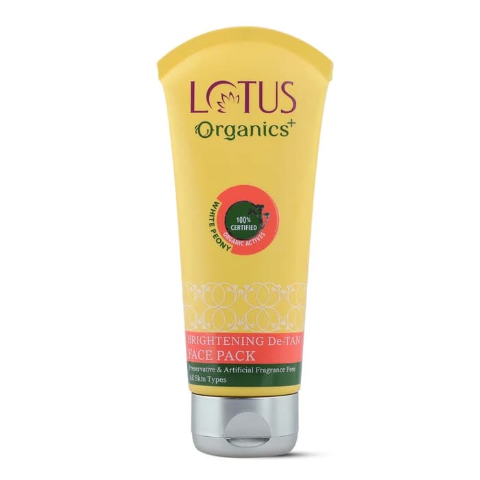 Lotus Organics+ Brightening De-Tan Face Pack,100g-Main image