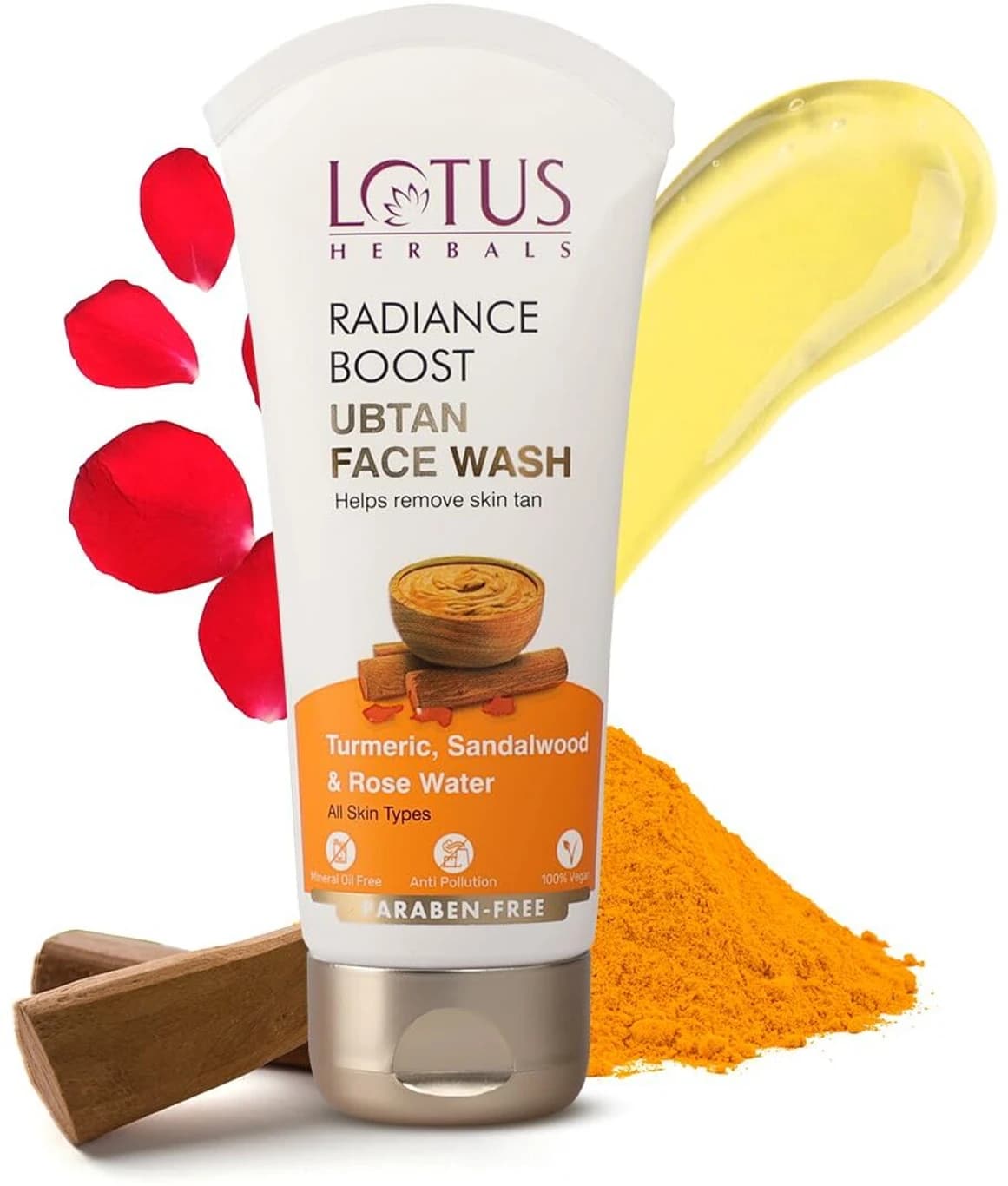 Lotus Radiance Boost Ubtan Facewash,50g-Main image