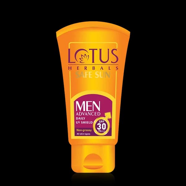 Lotus Safe Sun Advanced Men Daily UV Shield Sunscreen,100g-Main image