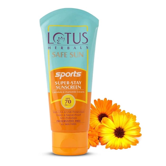 Lotus Safe Sun Sports Super-Stay Sunscreen SPF-40g-Main image