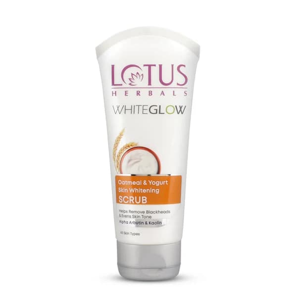 Lotus WhiteGlow Skin Brightening Oatmeal & Yogurt Scrub,150g-Main image