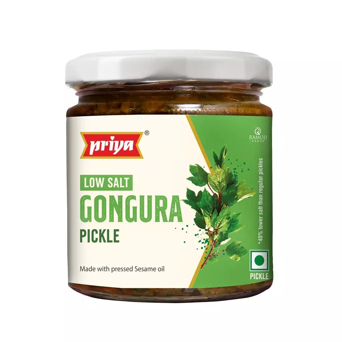 Low Salt Gongura Pickle 190g-Main Image