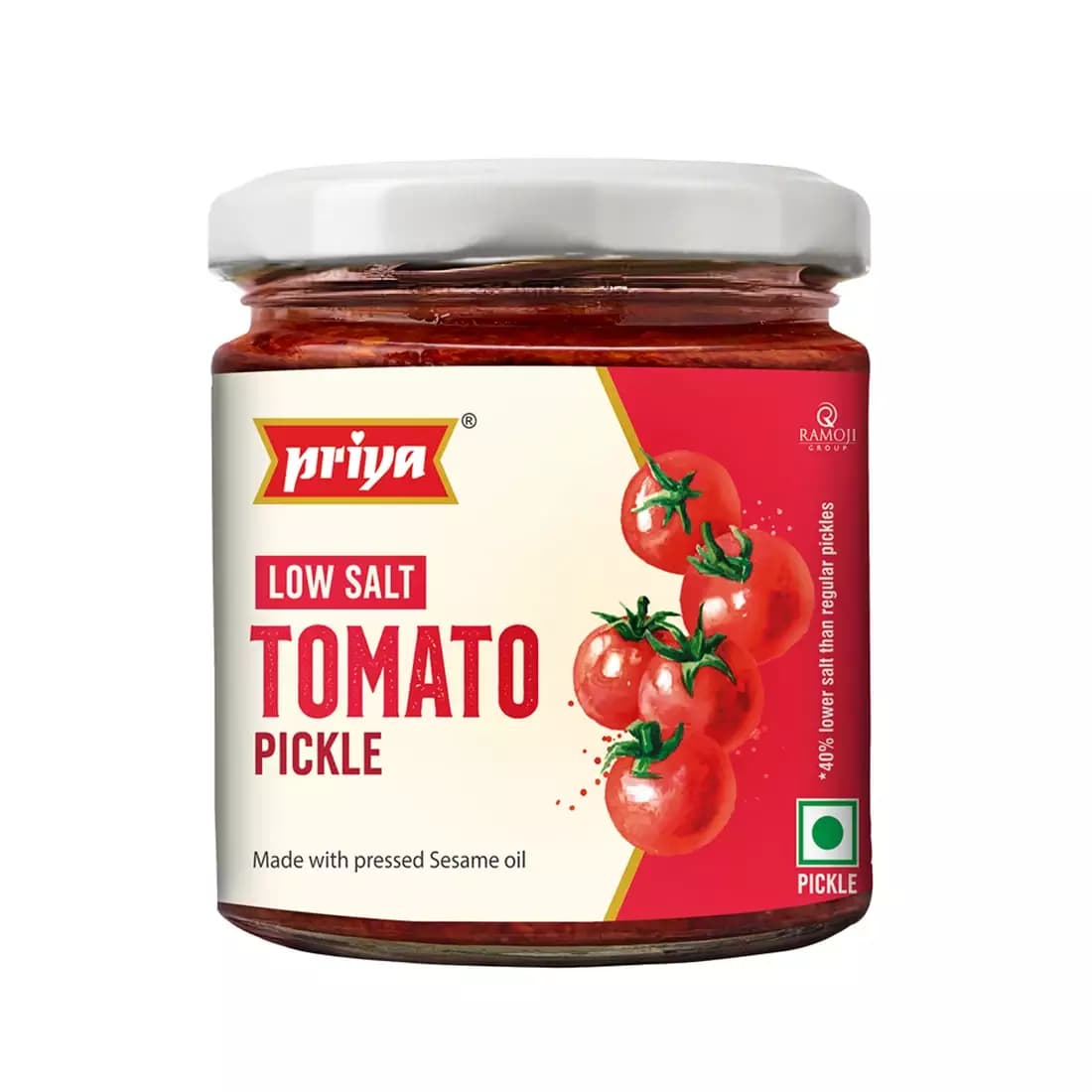 Low Salt Tomato Pickle 200g-Main Image