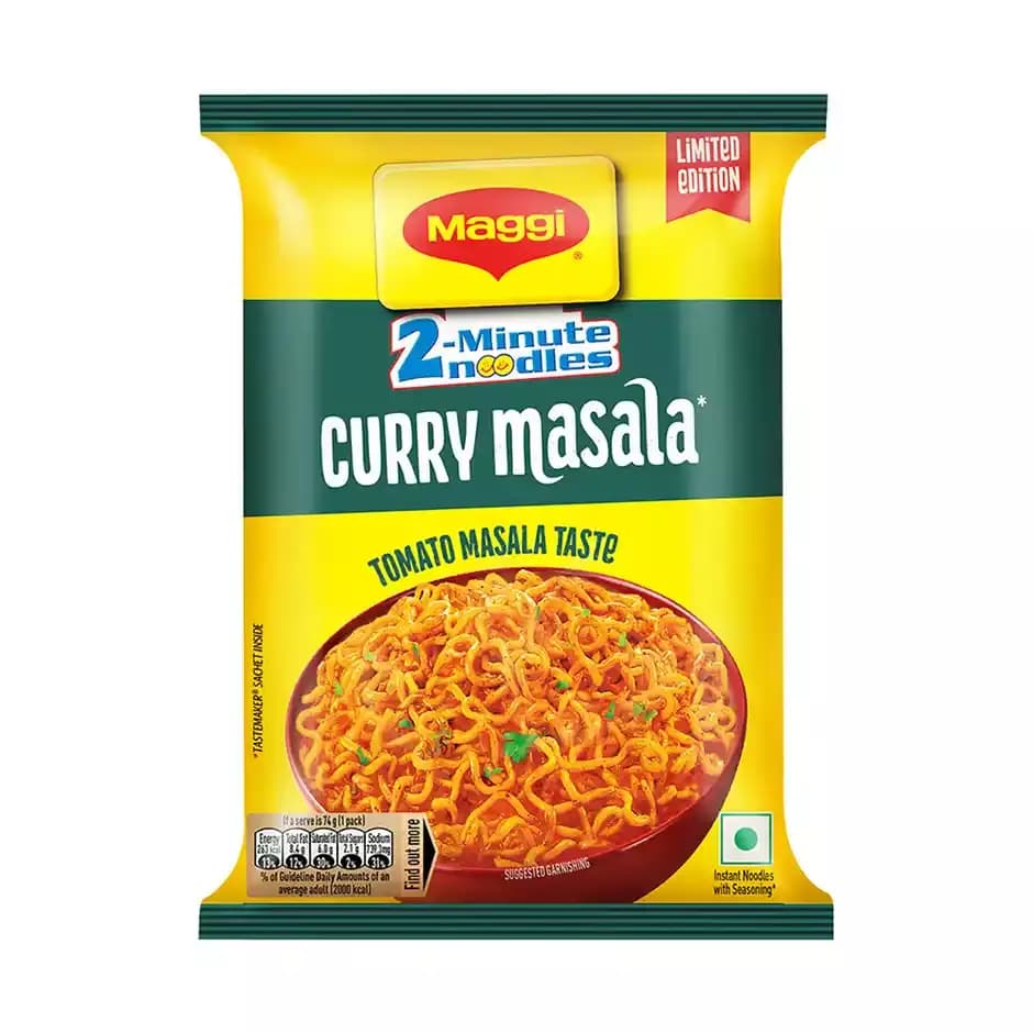 Maggi 2-Minute Instant Noodles, Curry Masala Taste,74g-Main image