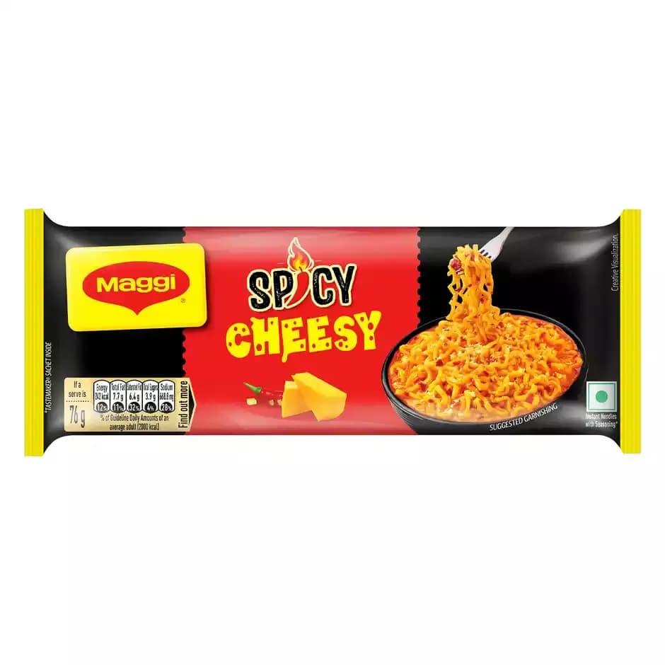 Maggi Spicy Cheesy Noodles, Instant Noodles,304g-Main image