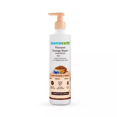 Mamaearth Flaxseed Damage Repair Shampoo,250ml-Main image