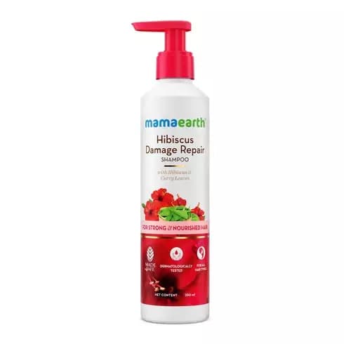 Mamaearth Hibiscus Damage Repair Shampoo,250ml-Main image