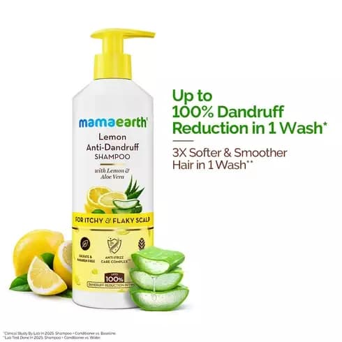 Mamaearth Lemon Anti-Dandruff Shampoo-Main image