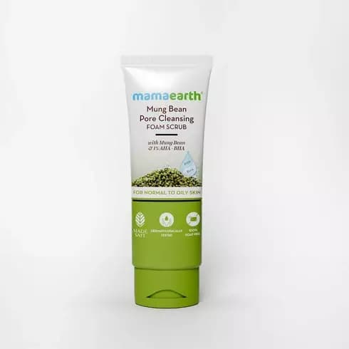 Mamaearth Mung Bean Pore Cleansing Foam Scrub-Main image