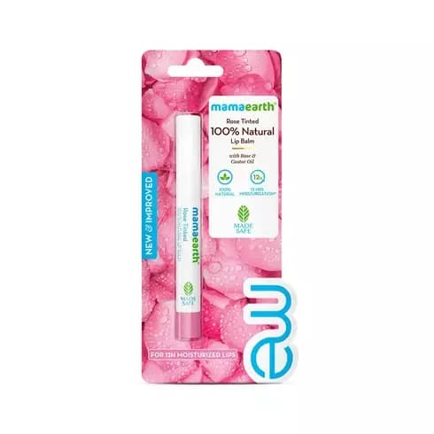 Mamaearth Rose Tinted Natural Lip Balm,2g-Main image