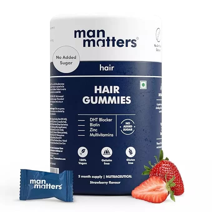 Man Matters Biotin Hair Gummies No Added Sugar,222g-Main image