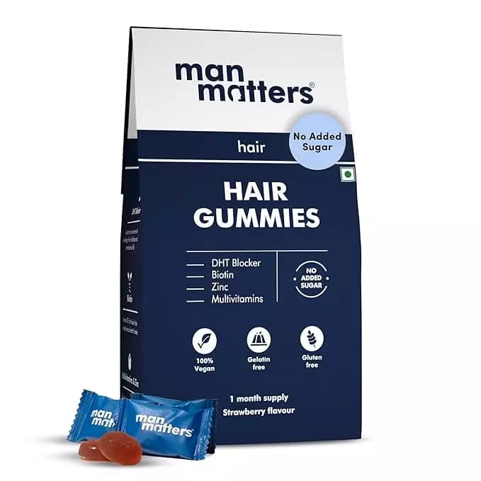 Man Matters Biotin Hair Gummies,111g-Main image