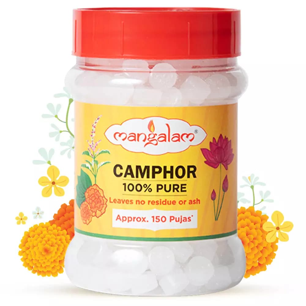Mangalam Camphor Small Round,100g-Main image