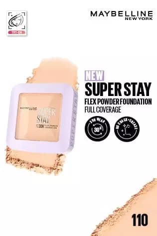 Maybelline Super Stay Flex Powder Foundation,110-Main image