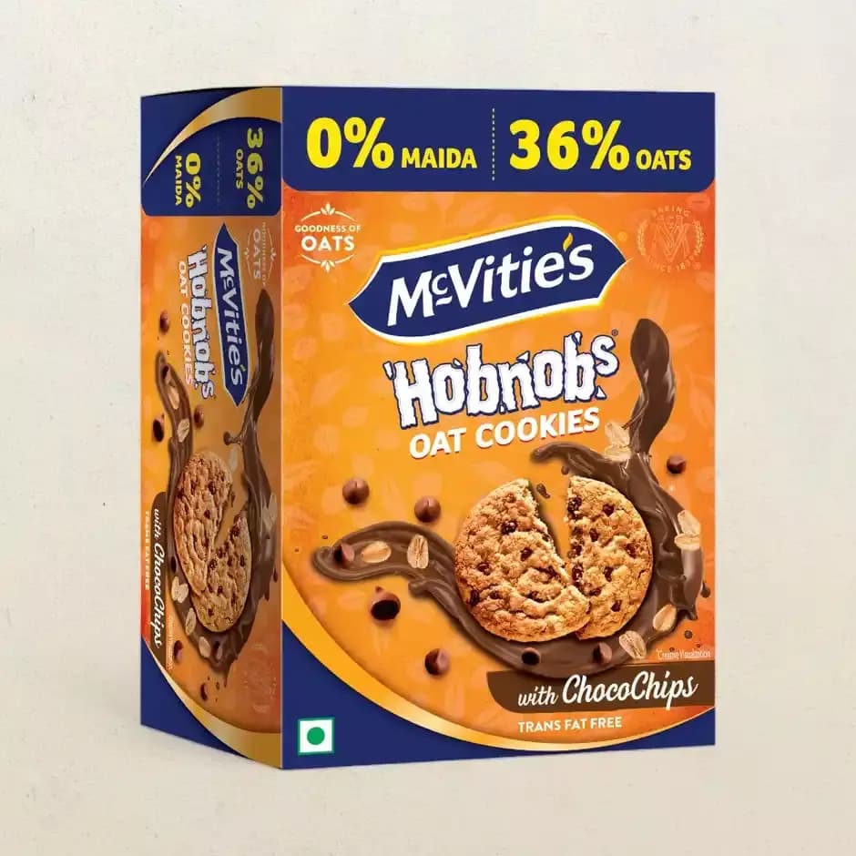 Mcvitie'S Hobnobs Crunchy Chocochip Cookies,153.85g-Main image