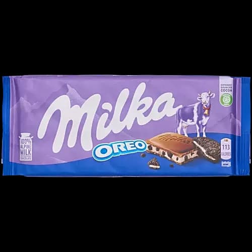 Milka Oreo Milk Chocolate Bar,90g-Main image