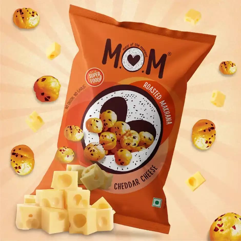 Mom Cheddar Cheese Roasted Makhana,20g-Main image