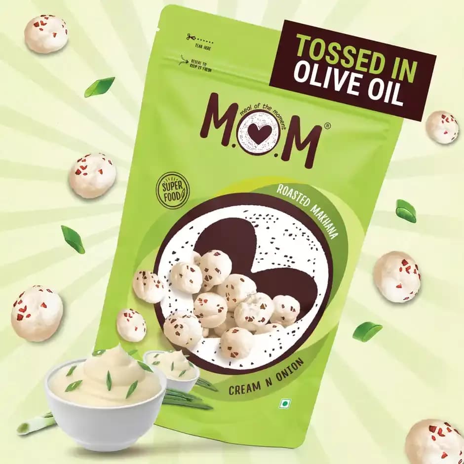 Mom Cream & Onion Roasted Makhana,52g-Main image