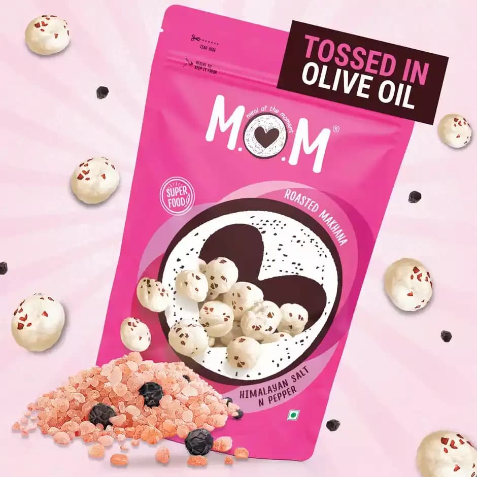 Mom Himalayan Salt & Pepper Roasted Makhana,52g-Main image