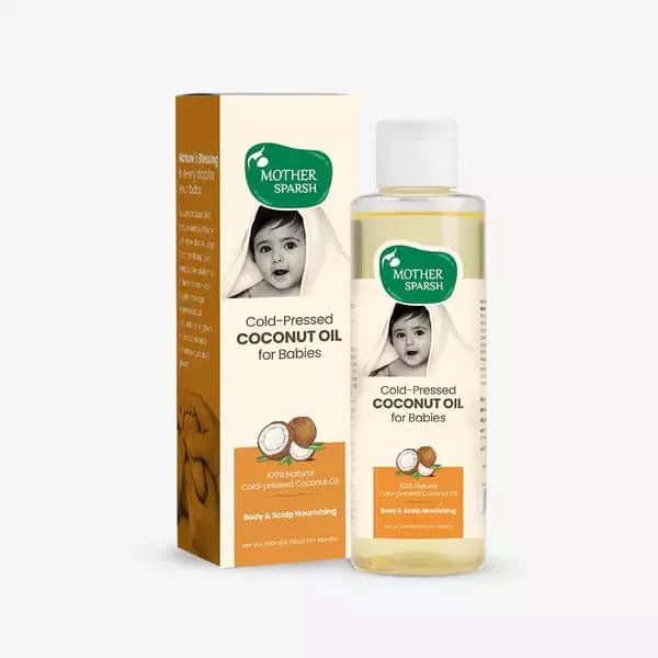 Mother Sparsh Cold Pressed Coconut Oil for Babies,200ml-Main image