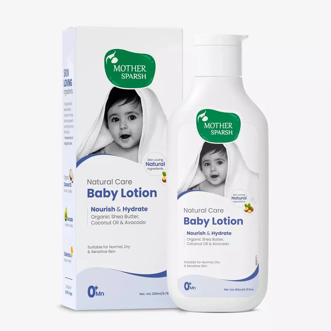 Mother Sparsh Natural Care Baby Lotion,200ml-Main image