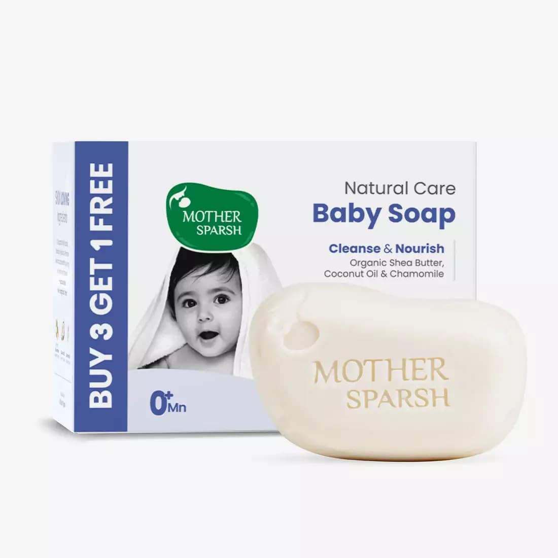 Mother Sparsh Natural Care Baby Soap,300g-Main image