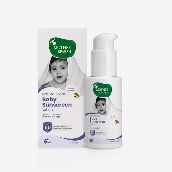 Mother Sparsh Natural Care Baby Sunscreen Lotion,50g-Main image