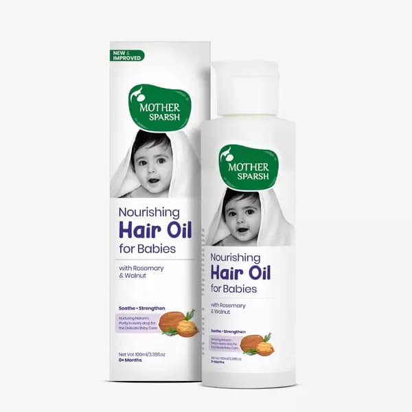 Mother Sparsh Nourishing Baby Hair Oil,100ml-Main image