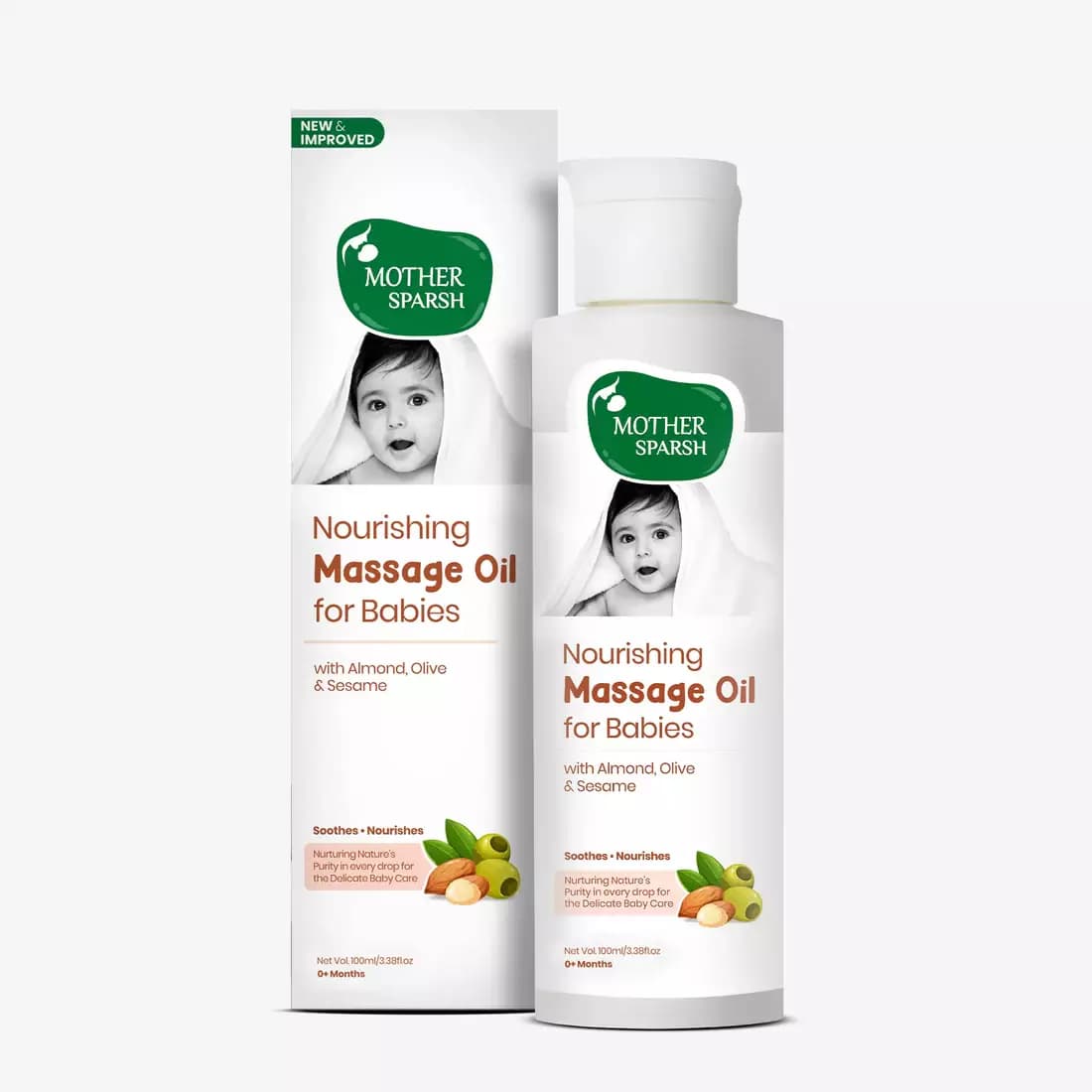 Mother Sparsh Nourishing Massage Oil for Babies,100ml-Main image