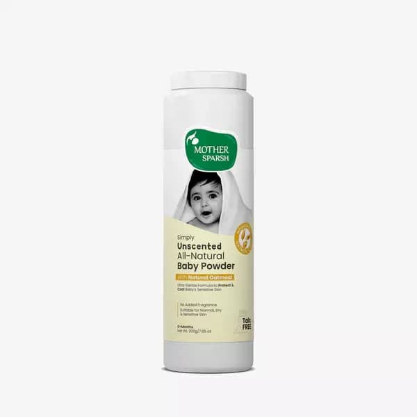 Mother Sparsh Simply Unscented All-Natural Baby Powder,200g-Main image