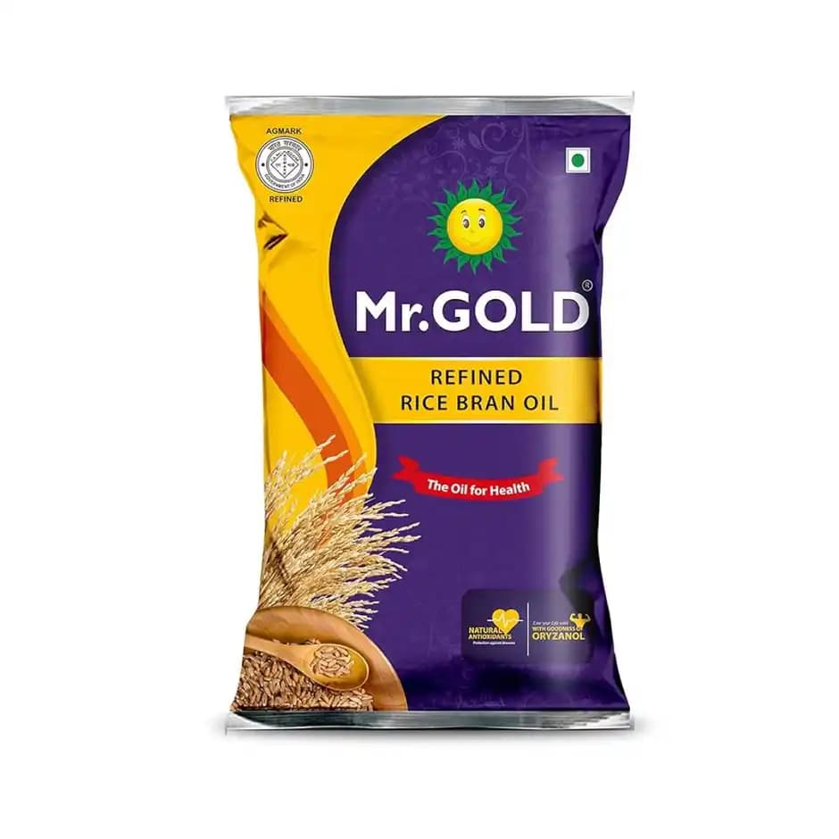 Mr.Gold Refined Rice Bran Oil,1L-Main image