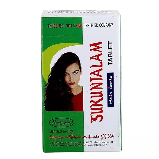Nagarjun Sukuntalam Hair Tonic Tablets, 60tabs-Main image