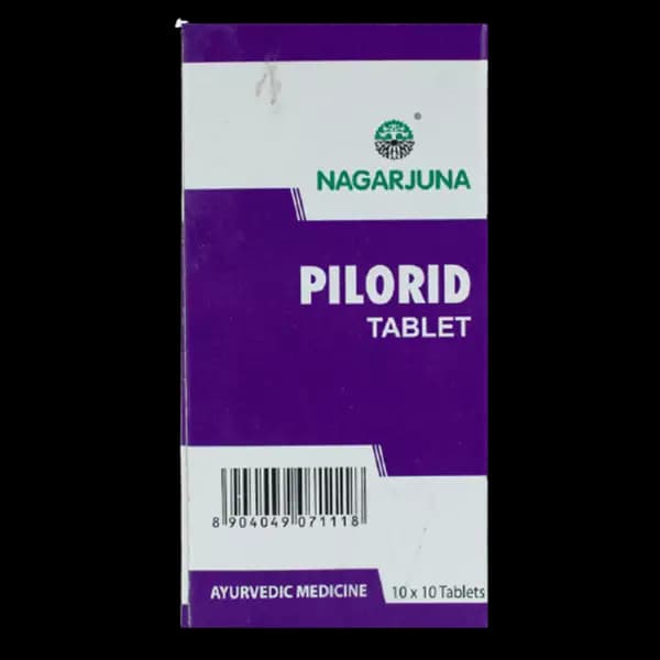 Nagarjuna Ayurveda Pilorid Tablets, 100tabs-Main image
