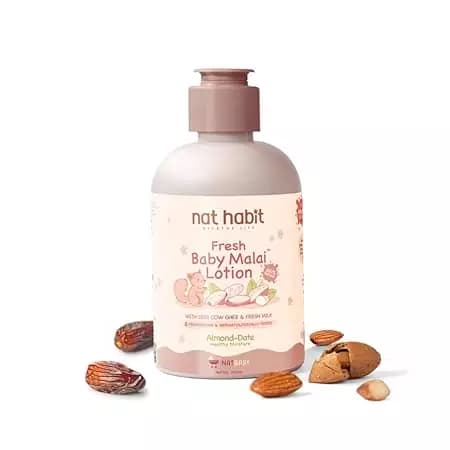 Nat Habit Almond & Date Fresh Baby Malai Lotion,200ml-Main image