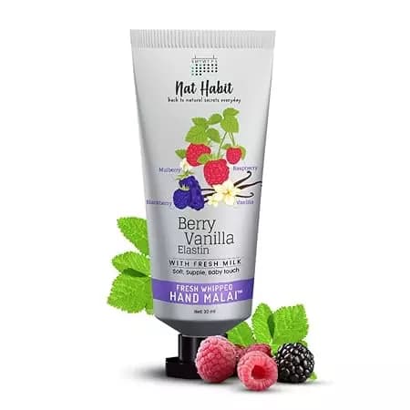 Nat Habit Berry Vanilla Elastin Hand Malai,30ml-Main image