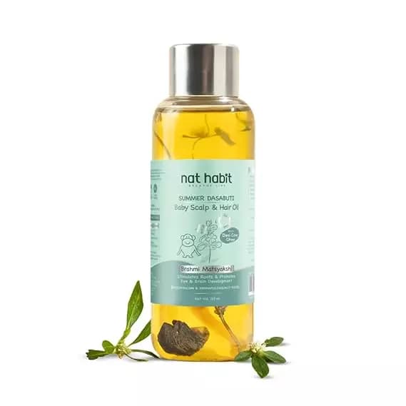 Nat Habit Brahmi Matsyakshi Summer Baby Hair & Scalp Oil,110ml-Main image