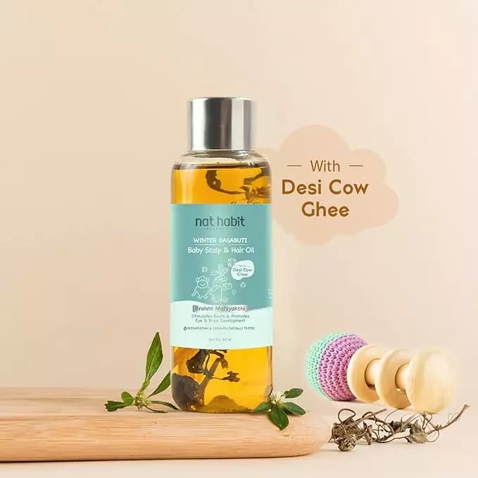 Nat Habit Brahmi Matsyakshi Winter Baby Hair & Scalp Oil,110ml-Main image