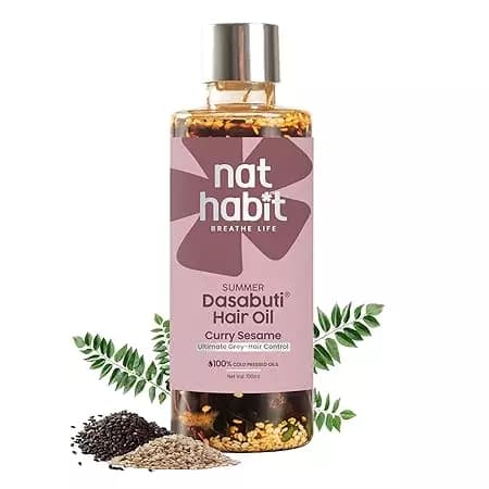 Nat Habit Curry Sesame Hair Oil,100ml-Main image