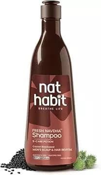 Nat Habit Men’s Scalp & Hair Revital Navdha Shampoo,250ml-Main image