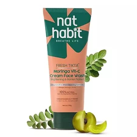 Nat Habit Moringa Vitamin-C Cream Face Wash,100g-Main image
