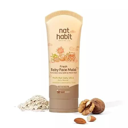 Nat Habit Multi-Nut Oats Vit-E Baby Face Malai,75ml-Main image